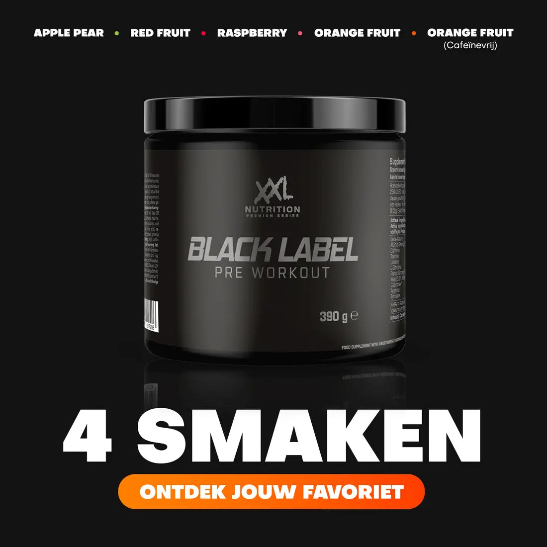 Black Label Pre-Workout - XXL Nutrition