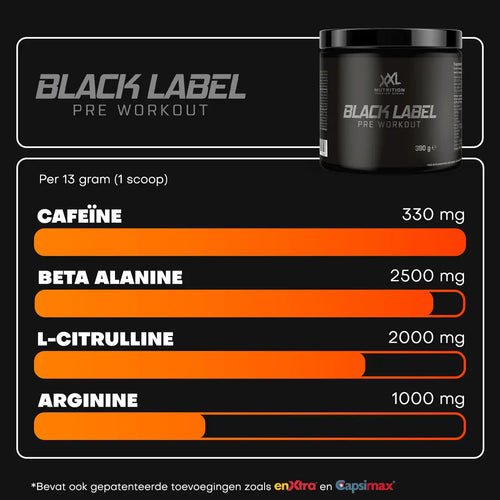 Black Label Pre-Workout - XXL Nutrition