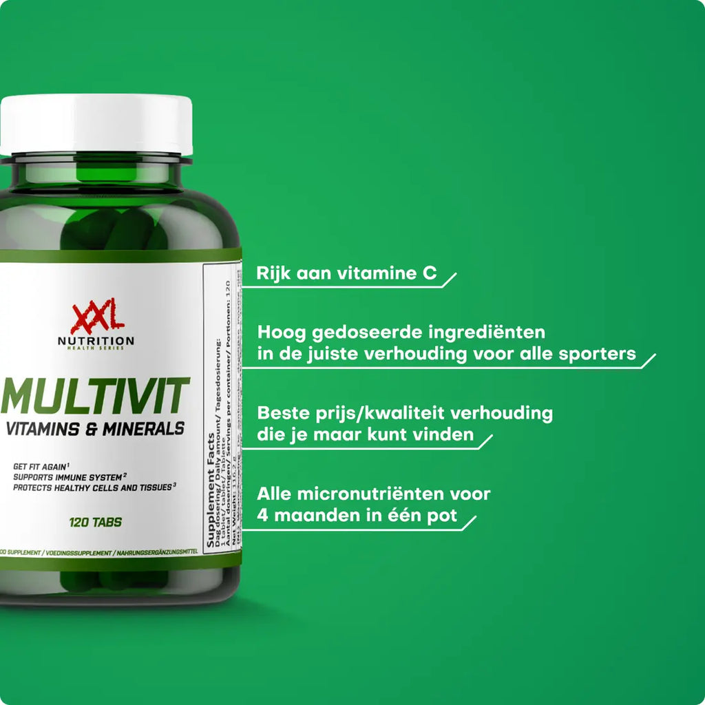Multivit - 120 tabletten - XXL Nutrition