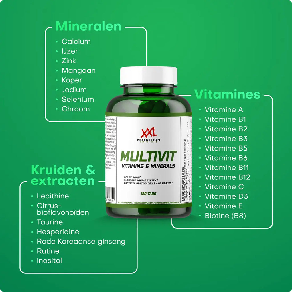 Multivit - 120 tabletten - XXL Nutrition