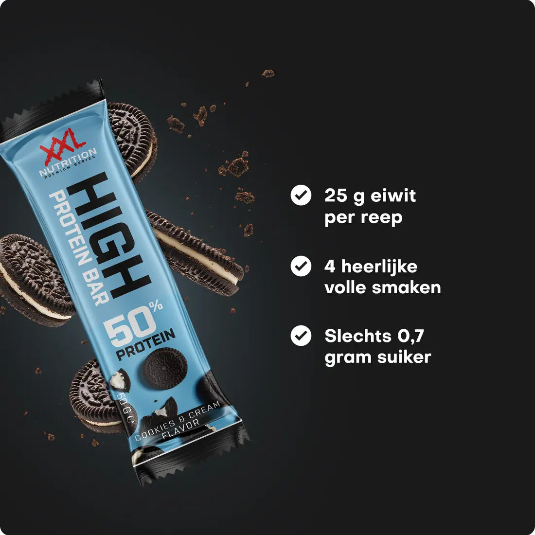 Protein Bar - Vanille Chocolade - XXL Nutrition - 20 stuks